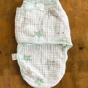 Aden + Anais Easy Swaddle Sack Wrap - Mint Star, Small/Medium, 0-3M